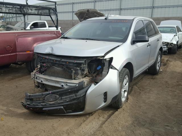 2FMDK4GC3DBB59243 - 2013 FORD EDGE SE SILVER photo 2