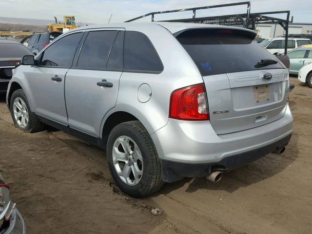 2FMDK4GC3DBB59243 - 2013 FORD EDGE SE SILVER photo 3