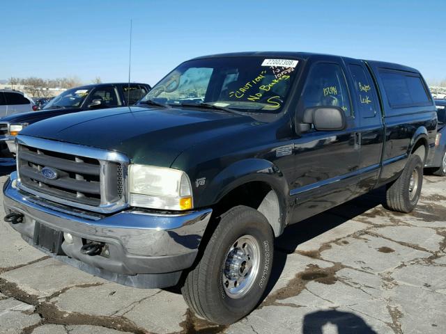 1FTNX21L92EC98950 - 2002 FORD F250 SUPER GREEN photo 2