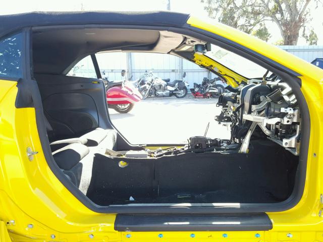 1G1FF3D70H0176648 - 2017 CHEVROLET CAMARO SS Amarillo foto 5