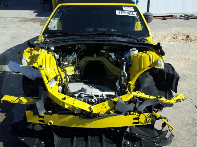 1G1FF3D70H0176648 - 2017 CHEVROLET CAMARO SS Amarillo foto 9