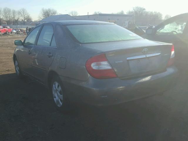 4T1BE32K14U837375 - 2004 TOYOTA CAMRY LE GRAY photo 3