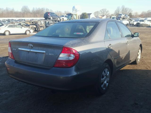 4T1BE32K14U837375 - 2004 TOYOTA CAMRY LE GRAY photo 4