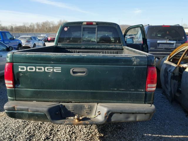 1B7GL22X8YS568234 - 2000 DODGE DAKOTA GREEN photo 6