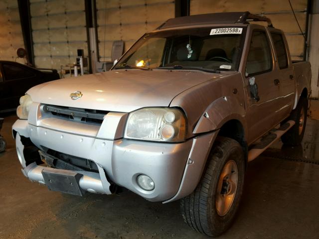 1N6ED27Y61C383845 - 2001 NISSAN FRONTIER C SILVER photo 2