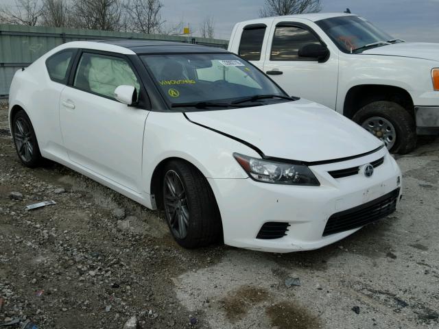 JTKJF5C76D3065490 - 2013 SCION TC WHITE photo 1