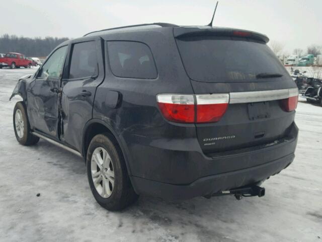 1C4RDJAGXDC530414 - 2013 DODGE DURANGO SX BLACK photo 3