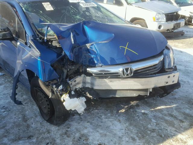 2HGFB2F57CH535749 - 2012 HONDA CIVIC LX BLUE photo 9