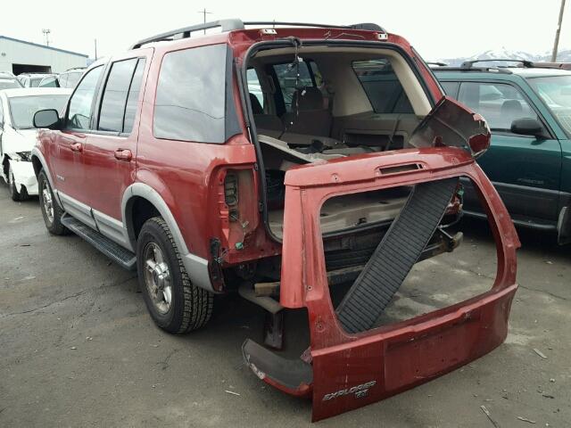 1FMZU73E72ZB42187 - 2002 FORD EXPLORER X RED photo 3