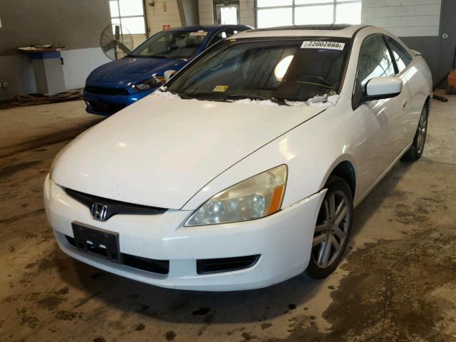 1HGCM81664A019950 - 2004 HONDA ACCORD EX WHITE photo 2