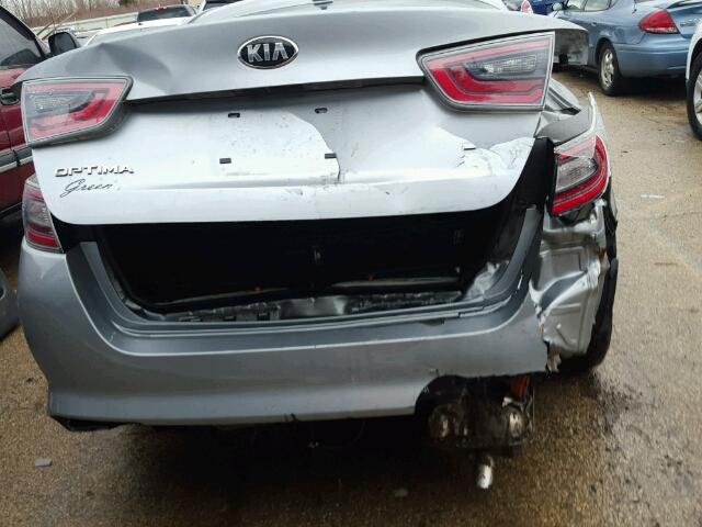 KNAGM4AD8F5085903 - 2015 KIA OPTIMA HYB SILVER photo 9