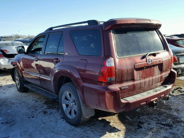 JTEBU17R478103033 - 2007 TOYOTA 4RUNNER LI MAROON photo 3