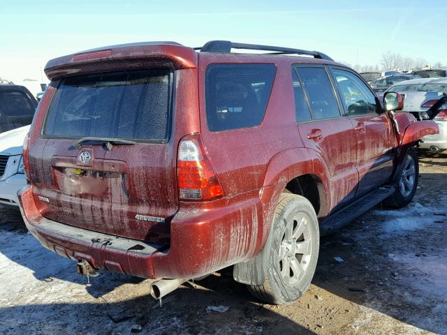 JTEBU17R478103033 - 2007 TOYOTA 4RUNNER LI MAROON photo 4