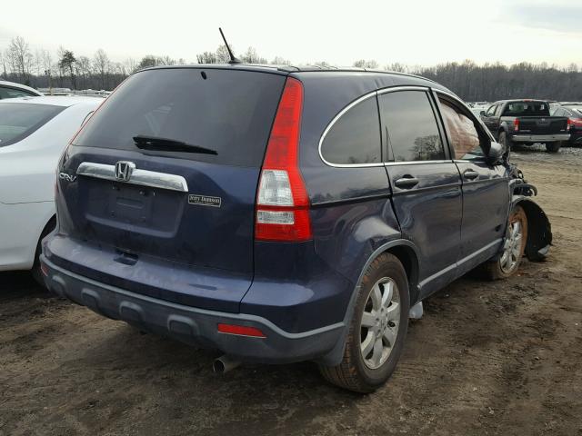 JHLRE38528C004669 - 2008 HONDA CR-V EX BLUE photo 4