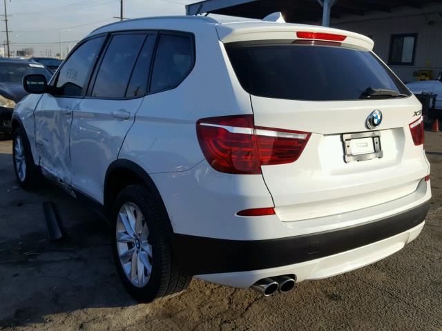 5UXWX9C53E0D12680 - 2014 BMW X3 XDRIVE2 WHITE photo 3