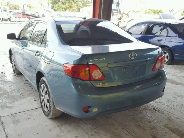 JTDBU4EE6A9109391 - 2010 TOYOTA COROLLA BA GREEN photo 3