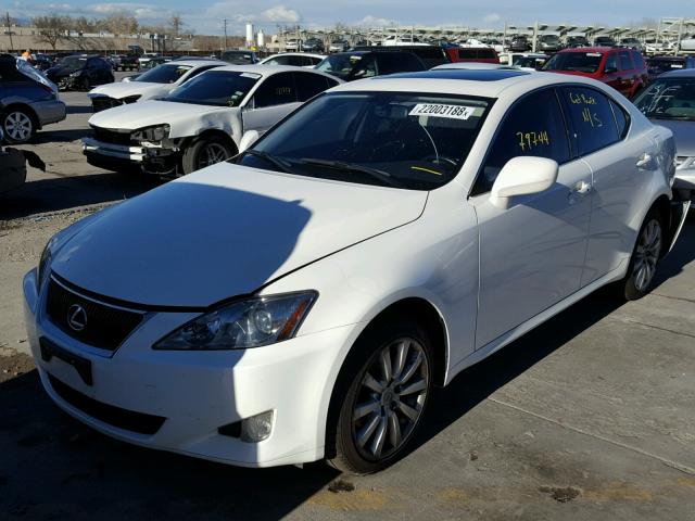 JTHCK262562007713 - 2006 LEXUS IS 250 WHITE photo 2