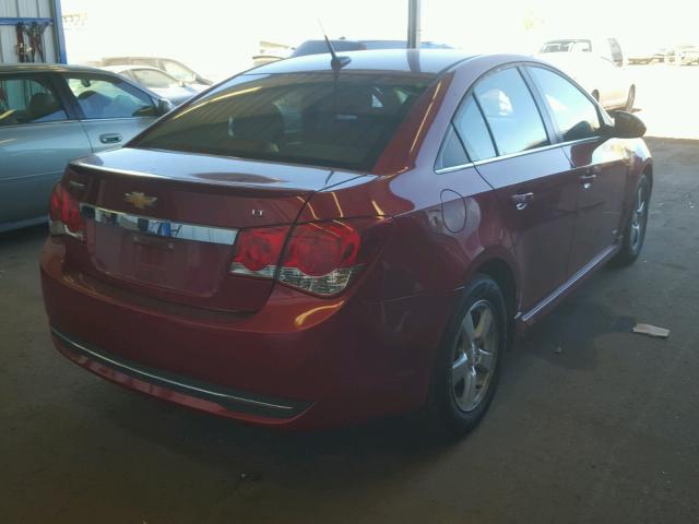 1G1PF5SC2C7368850 - 2012 CHEVROLET CRUZE LT RED photo 4