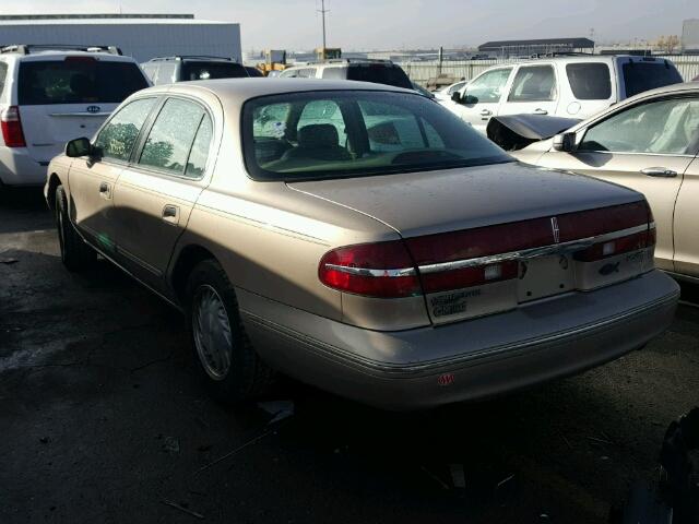 1LNLM97V8VY632322 - 1997 LINCOLN CONTINENTA GOLD photo 3