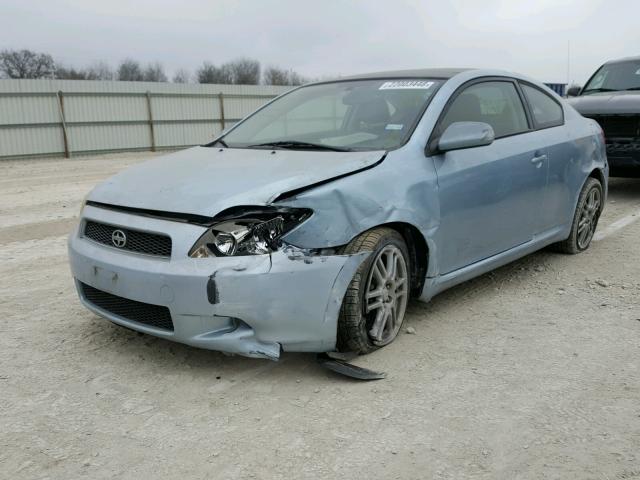 JTKDE167670213941 - 2007 TOYOTA SCION TC BLUE photo 2