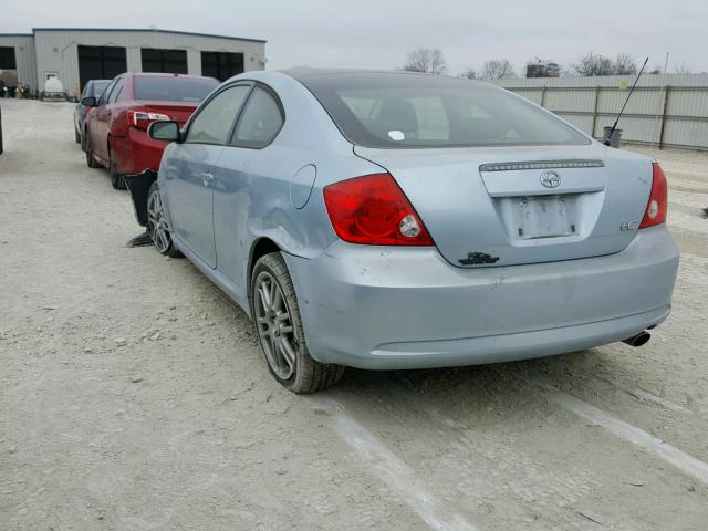 JTKDE167670213941 - 2007 TOYOTA SCION TC BLUE photo 3