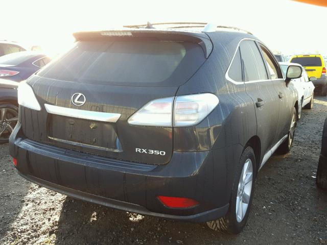 2T2BK1BA9BC120494 - 2011 LEXUS RX 350 BLACK photo 4