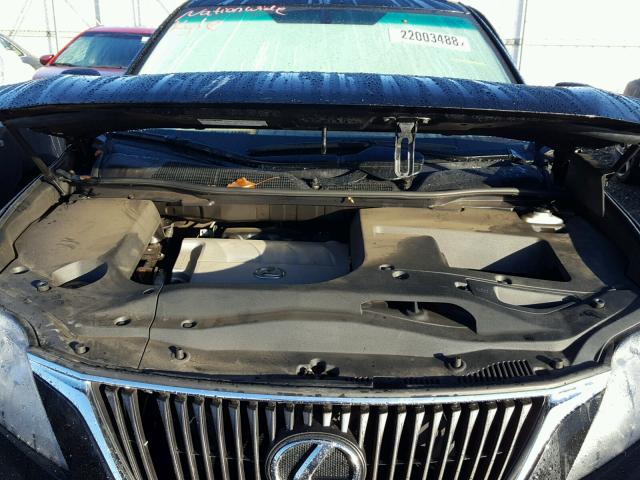 2T2BK1BA9BC120494 - 2011 LEXUS RX 350 BLACK photo 7