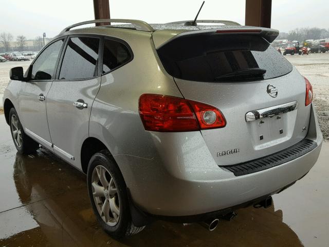 JN8AS5MT8BW161703 - 2011 NISSAN ROGUE S SILVER photo 3