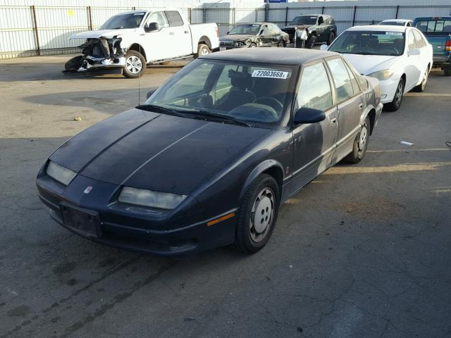 1G8ZK5570PZ250794 - 1993 SATURN SL2 BLUE photo 2