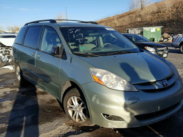 5TDZK23C38S159171 - 2008 TOYOTA SIENNA CE GREEN photo 1