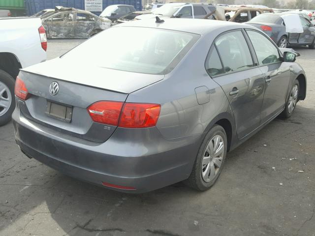 3VWD17AJXEM219788 - 2014 VOLKSWAGEN JETTA SE GRAY photo 4