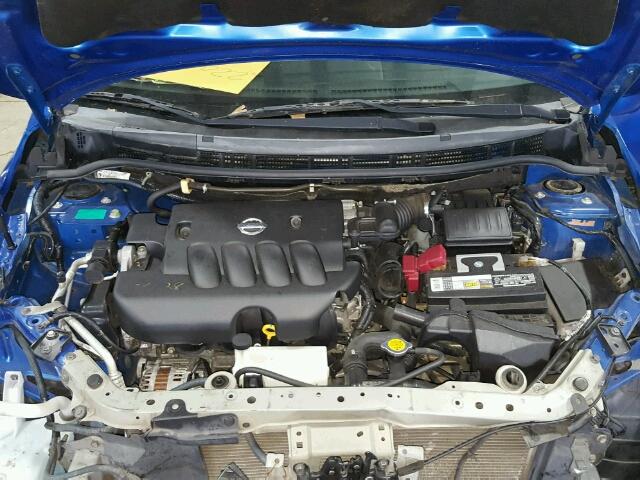 3N1BC13E77L445154 - 2007 NISSAN VERSA S BLUE photo 7