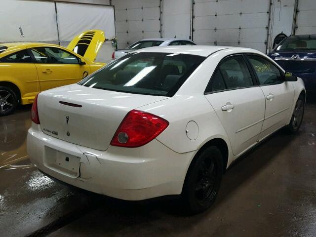 1G2ZG57B084194237 - 2008 PONTIAC G6 BASE WHITE photo 4