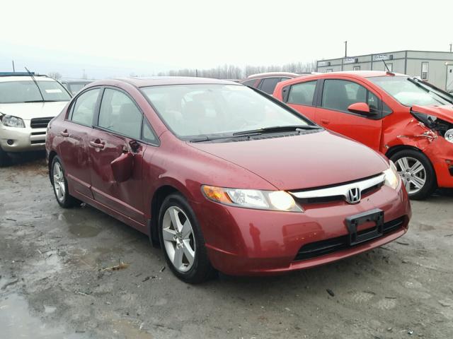 1HGFA16896L037941 - 2006 HONDA CIVIC EX RED photo 1