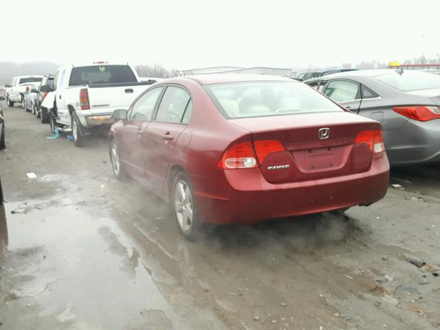 1HGFA16896L037941 - 2006 HONDA CIVIC EX RED photo 3