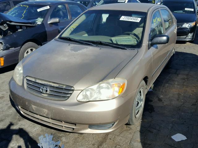 1NXBR32E94Z236309 - 2004 TOYOTA COROLLA CE BEIGE photo 2