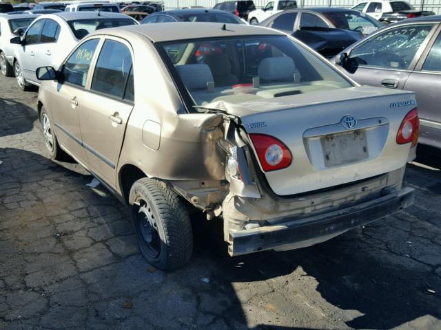 1NXBR32E94Z236309 - 2004 TOYOTA COROLLA CE BEIGE photo 3