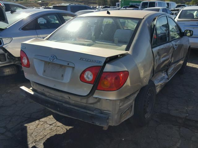 1NXBR32E94Z236309 - 2004 TOYOTA COROLLA CE BEIGE photo 4