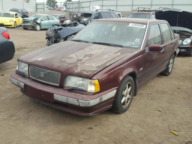 YV1LS5507P2052487 - 1993 VOLVO 850 BURGUNDY photo 2