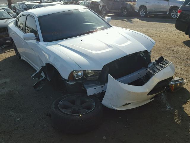 2C3CDXBG0EH342432 - 2014 DODGE CHARGER SE WHITE photo 1