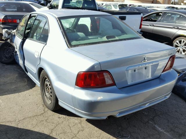 4A3AA46G33E145597 - 2003 MITSUBISHI GALANT ES BLUE photo 3