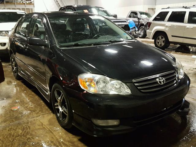 1NXBR32E54Z294868 - 2004 TOYOTA COROLLA S BLACK photo 1