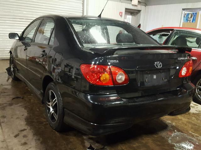 1NXBR32E54Z294868 - 2004 TOYOTA COROLLA S BLACK photo 3