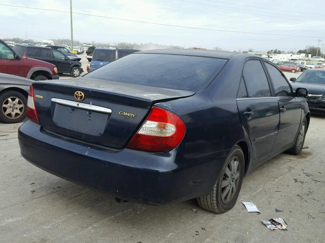 4T1BE30K72U556147 - 2002 TOYOTA CAMRY LE ლურჯი ფოტო 4