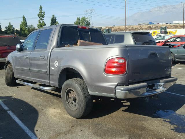 1FTRW07622KC97506 - 2002 FORD F150 SUPER GRAY photo 3