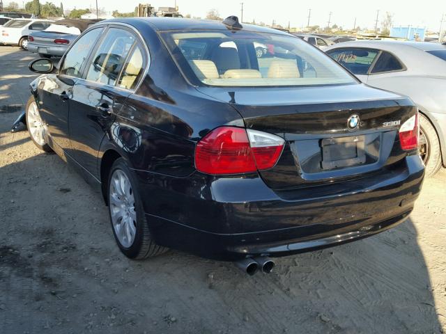 WBAVB33586KR76062 - 2006 BMW 330 I BLACK photo 3