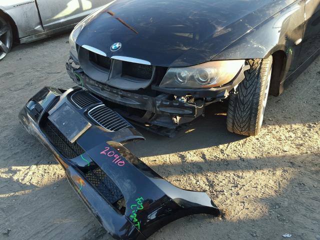 WBAVB33586KR76062 - 2006 BMW 330 I BLACK photo 9