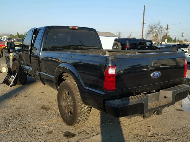 1FT8X3AT6BEC46968 - 2011 FORD F350 SUPER BLACK photo 3