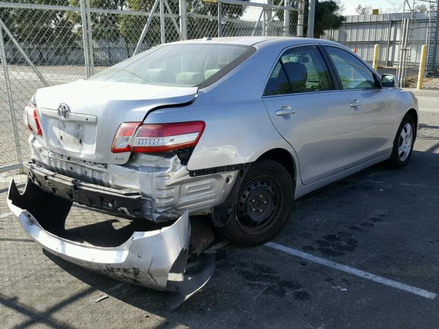 4T1BF3EK1AU005023 - 2010 TOYOTA CAMRY BASE SILVER photo 4