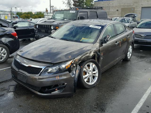 5XXGN4A7XDG238834 - 2013 KIA OPTIMA EX BROWN photo 2